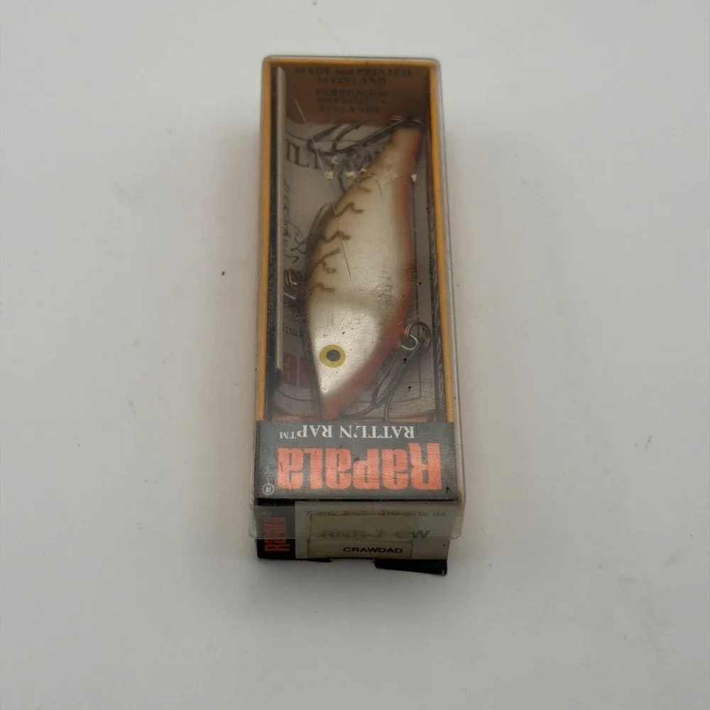 Box #5 Rattlin' Rapala RNR-7 CW Crawdad Color Finland Crankbait New